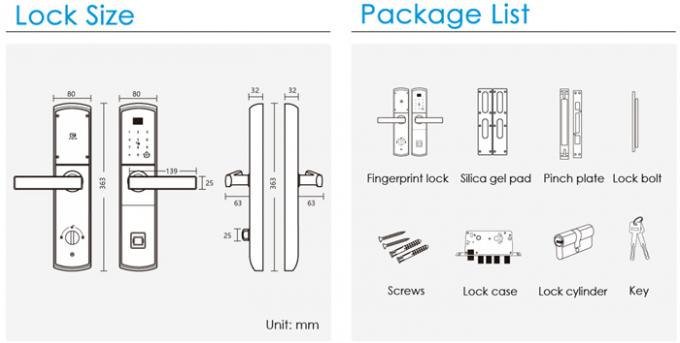 High Efficiency Smart Card Door Lock With Fingerprint