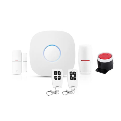 Tuya Smart Home Wireless WiFi 4G GSM Gateway Alarm System Support Door/Window Sensor and PIR motion detector