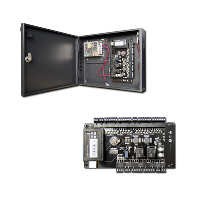 Access Control Panel for Two Doors Access Control Board with TCP/IP and Wiegand Signal with Power Adapter Metal Box