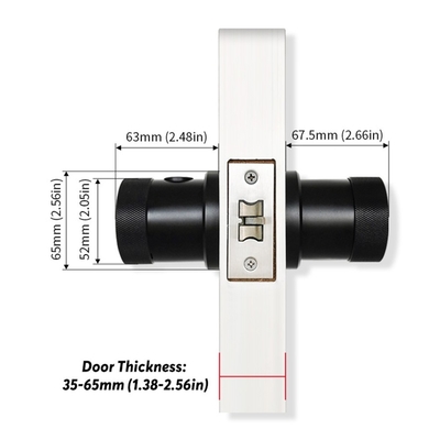 Wireless Zinc alloy Digital Electronic Fingerprint recognition smart door Lock with Tuya App or TTLock App GL-H4