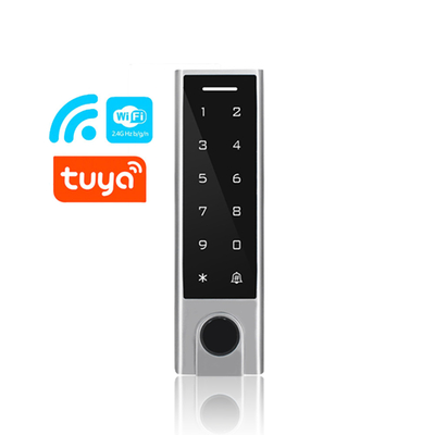 Biometric Fingerprint Access Control with Tuya APP IP68 Waterproof Keypad Touch Screen RFID Card Reader with TTLCOK APP