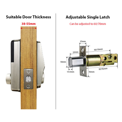 Deadbolt APP Remote Control RFID Card Digits fingerprint Wireless Smart Door Lock