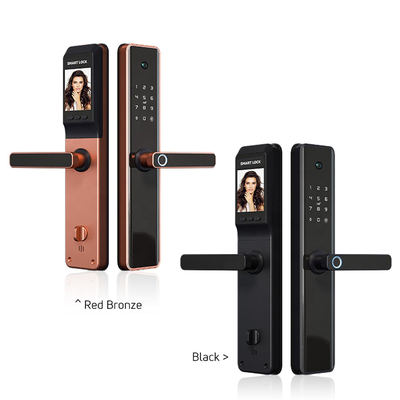 Smart Fingerprint Wireless Door Lock for Hotel And Card/Digital Door Lock for Hotel with Camera Tuya Wifi or TTLock