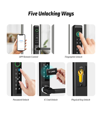 Waterproof IP65 Fingerprint Door Lock for Hotel with TTLock Software and IC Card Wireless Door Lock