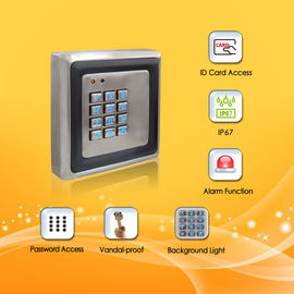 Smart Home Access Control Card Reader With Password , Metal Material Case