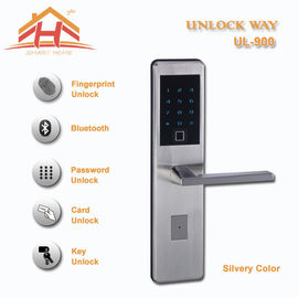 Bluetooth Touch Screen Fingerprint Door Lock Low Voltage Warning with IC Card