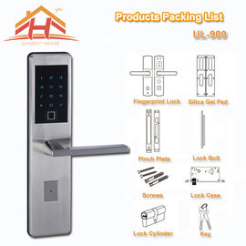 Bluetooth Touch Screen Fingerprint Door Lock Low Voltage Warning with IC Card