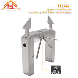 Gym Football Fingerprint Access Control Turnstile For Entrance , Metal Turnstile Gate