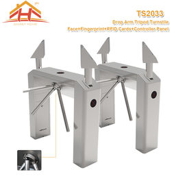 Gym Football Fingerprint Access Control Turnstile For Entrance , Metal Turnstile Gate