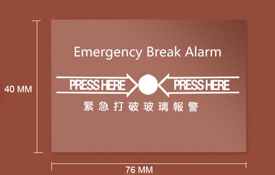 Replacement Emergency Break Glass/Alarm Shards EBG998