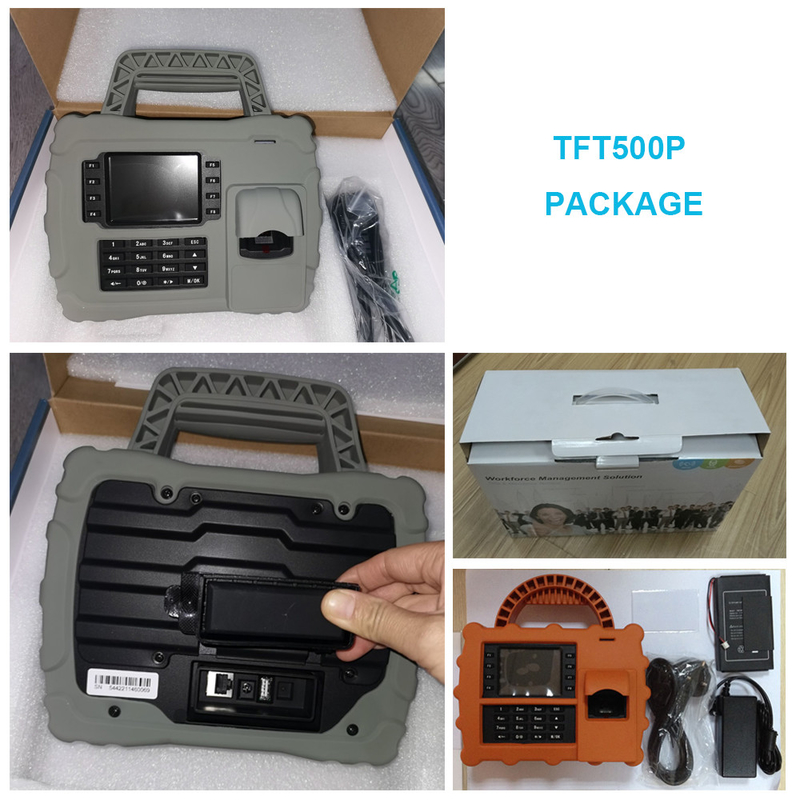 Waterproof IP65 Portable RFID Card Reader Time Recording and Fingerprint Time Attendance System