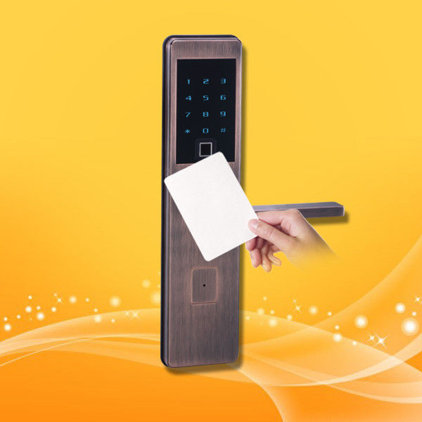 Bluetooth Fingerprint Card Reader Access Door Lock Control System Security Entry