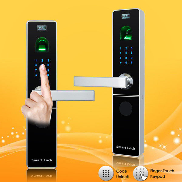Biometric Fingerprint And Password Door Lock With LCD Display / Voice Prompt