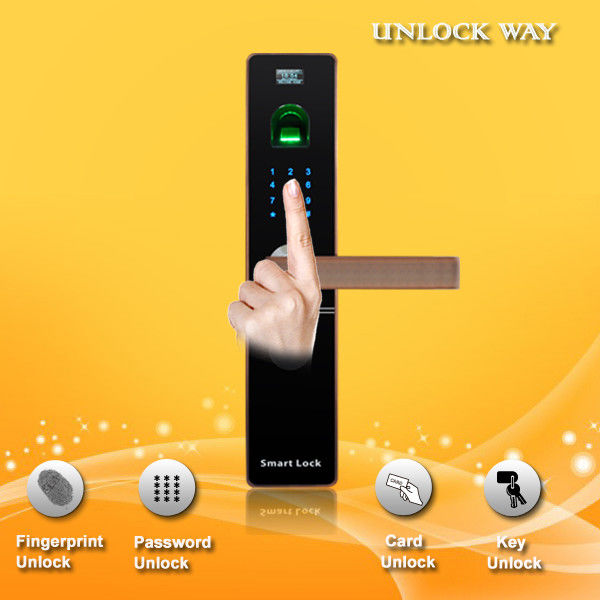 Biometric Fingerprint And Password Door Lock With LCD Display / Voice Prompt