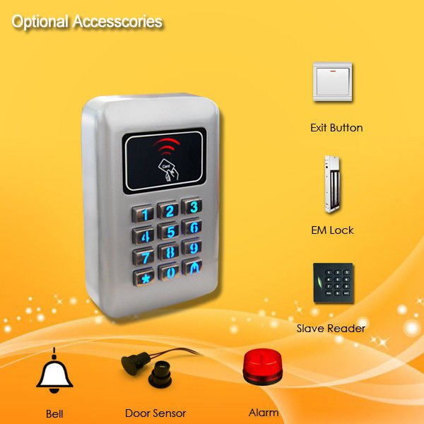 Password Rfid Proximity Card Reader 125khz Beep Speaker With EM Lock