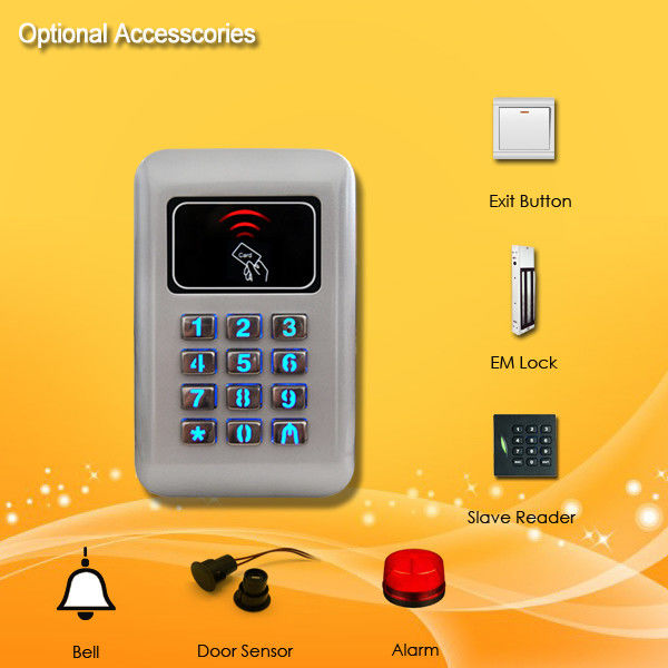 Waterproof Stand Alone Proximity Card Reader Home Access Control System