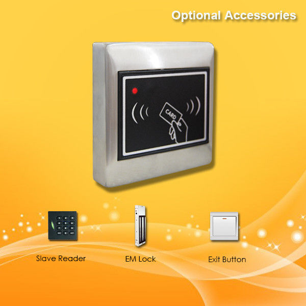 Portable 125KHZ Access Control Card Reader RFID Smart Card Entry Systems With Metal Cover