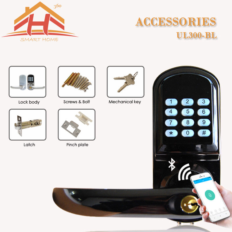 Smart Bluetooth Electronic Keypad Door Lock Password Control For Home Security