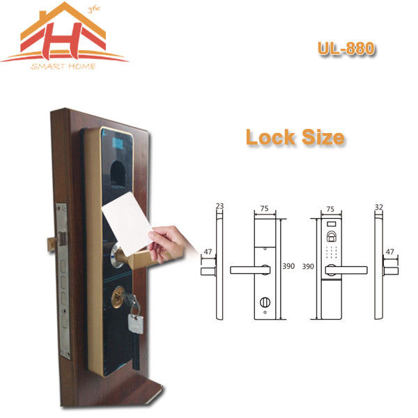 Home Automation RFID Card Door Lock With Optical or Capacitive Fingerprint Sensor