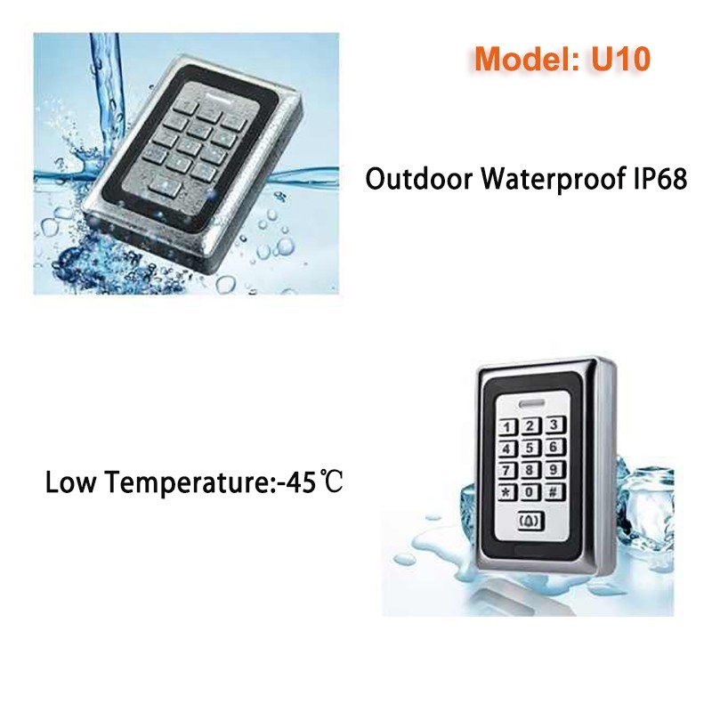 PIN Code and RFID Card Access Control Reader Metal Cover with IP68 ...
