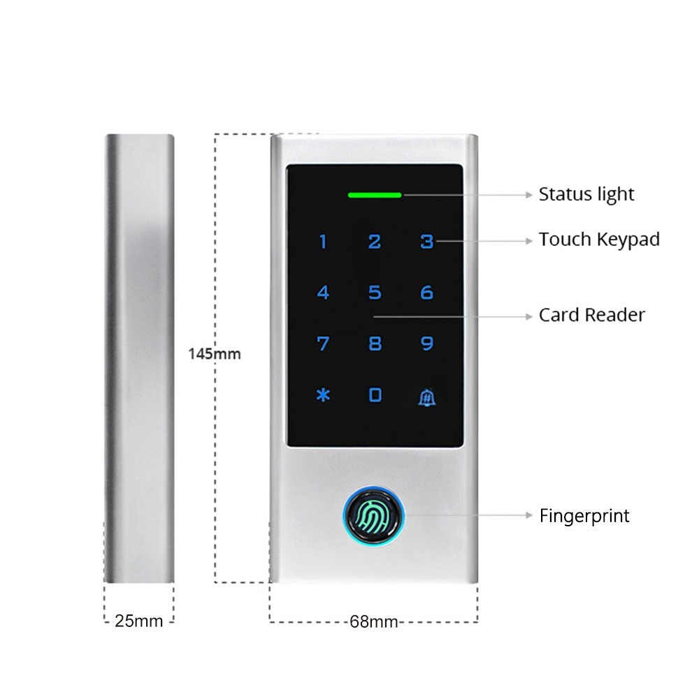Fingerprint 125KHz Card Smart Door Access Control System with Touch ...