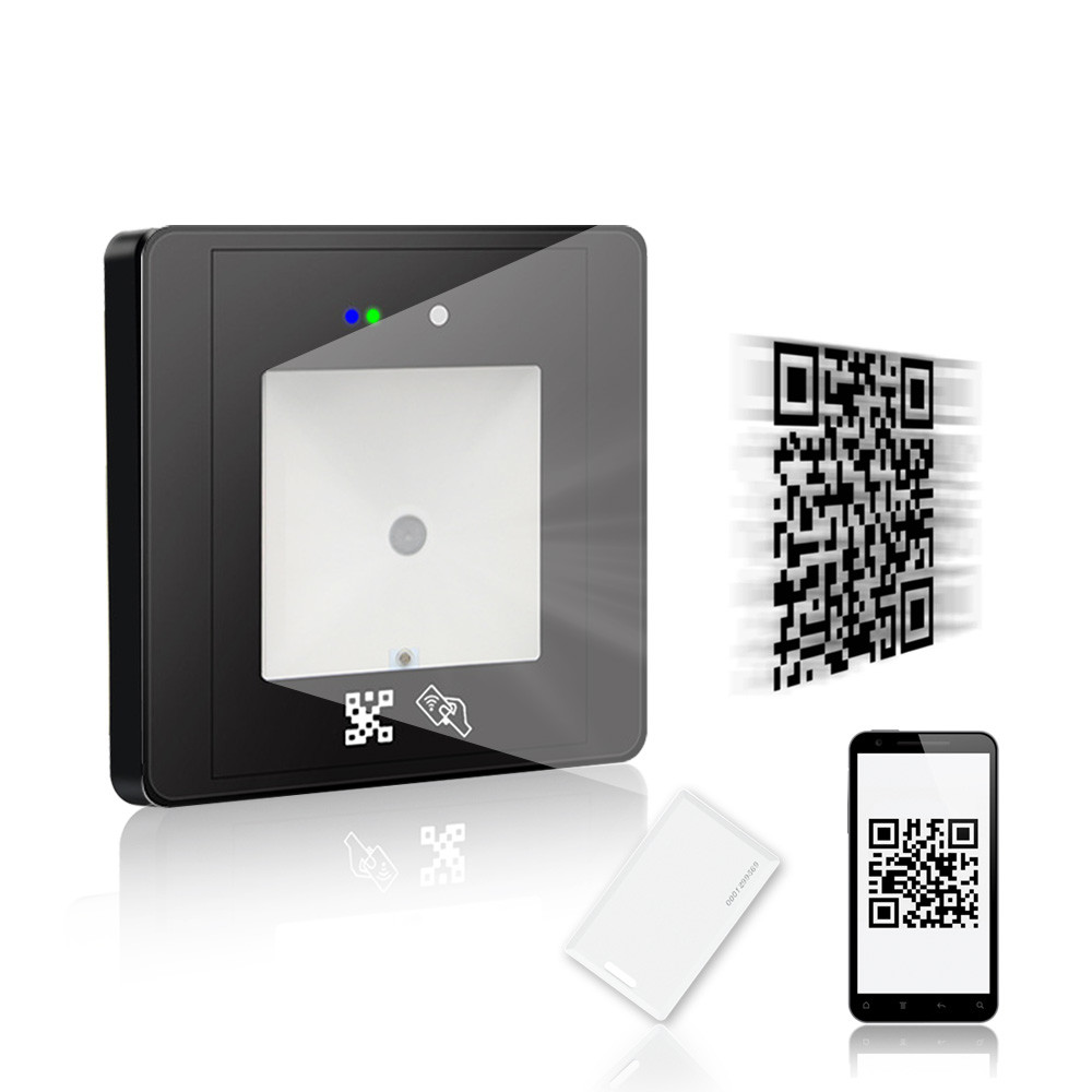 RFID Card 1D and 2D turnstile QR code access control reader with USB ...
