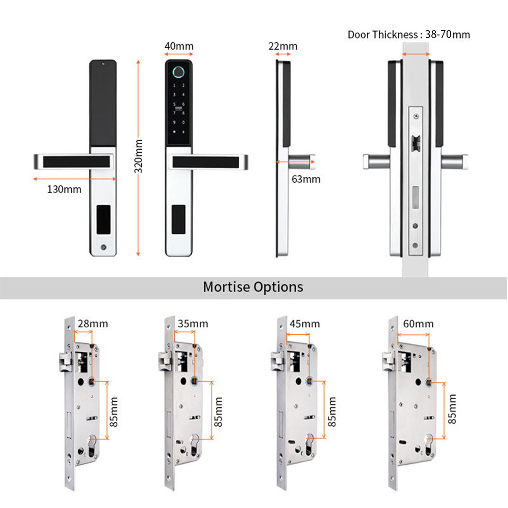 Slim Waterproof lock and Fingerprint Smart Wireless Door Lock with ...