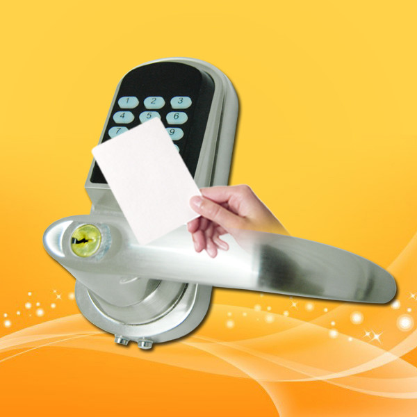 Hotel Security Keyless Card Entry Door Locks Low Battery Voltage Warning