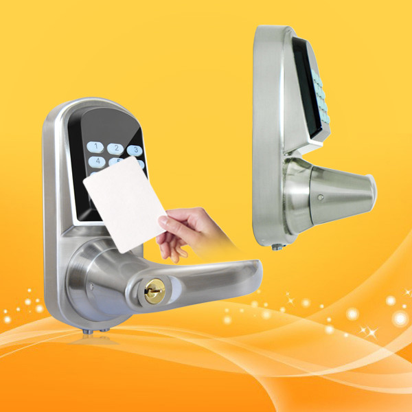 Hotel Security Keyless Card Entry Door Locks Low Battery Voltage Warning