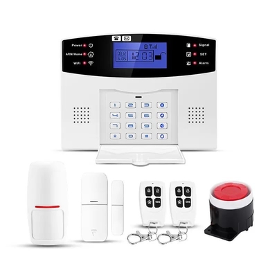 TUYA WIFI GSM /SMS Home Security Alarm System wiht Door Sensor/PIR Detector/Srien and Controller