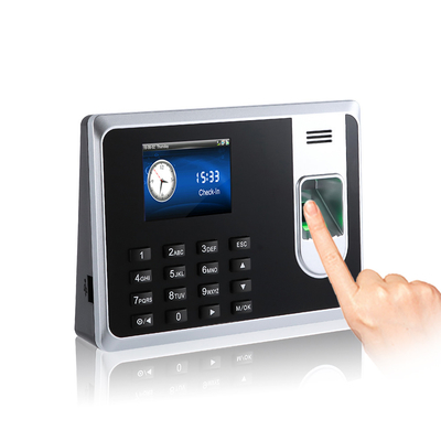 Battery Fingerprint and RFID Card Time Attendance and Access Control System with USB port