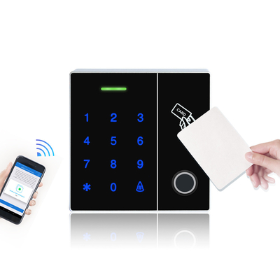 Touch Panel Fingerprint and RFID Card Access Control Reader Support Password and WIFI APP