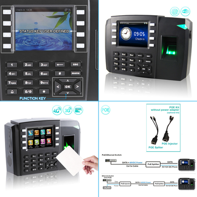 Biometric Fingerprint Access Control and Time Attendance System with TCP/IP/USB and battery