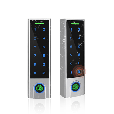 Biometric Fingerprint Access Control with Tuya APP IP68 Waterproof Keypad Touch Screen RFID Card Reader with TTLCOK APP