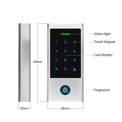 Fingerprint 125KHz Card Smart Door Access Control System with Touch Keypad Waterproof IP66 WIFI Tuya Access Control Read