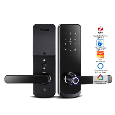 Tuya and TT LOCK APP Aluminum Alloy Wireless Smart Door Lock Suitable for Wooden and metal Door