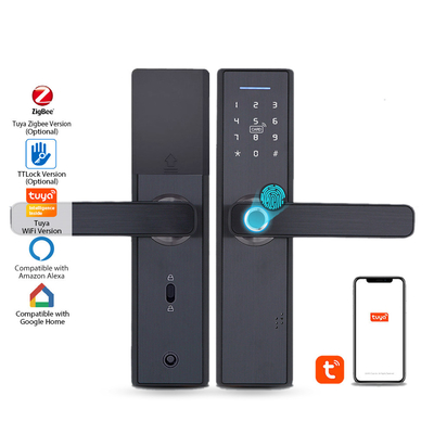 Waterproof Lock and Fingerprint Door Lock for Hotel Dustproof Built-in Doorbell Digital Wireless Door Lock with TTlock