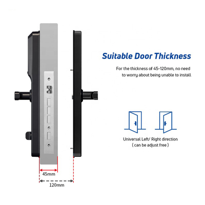 Smart Fingerprint Wireless Door Lock for Hotel And Card/Digital Door Lock for Hotel with Camera Tuya Wifi or TTLock