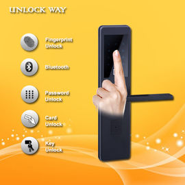 Smart Home Bluetooth Security Door Lock , Fingerprint Scanner Door Entry System