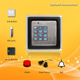 Smart Home Access Control Card Reader With Password , Metal Material Case