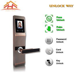 Face And Fingerprint Entry Door Lock With With Anti Peephole Structure