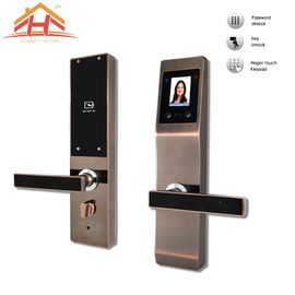Face And Fingerprint Entry Door Lock With With Anti Peephole Structure