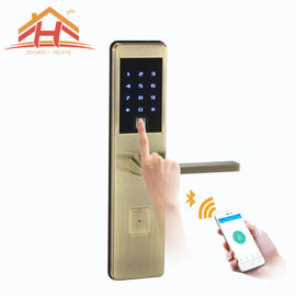 Intelligent Bluetooth Smart Door Lock Tempered Glass Touch Screen With Hidden Keyhole