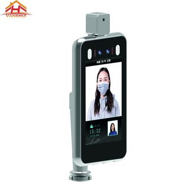 8 inch Color Screen Face Recognition Biometric Fingerprint  Access Control System with Temperature Detector